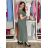 Kurzes Sommerkleid mit langen Ärmeln für Damen, übergroß (54/56/58 Einheitsgröße) ITALIAN FASHION IM425070 -   schwarz -   S/M/L