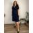 Šaty košilové oversize krátký rukáv dámské (M/L//XL ONE SIZE) ITALSKÁ MÓDA IM422525 L/XL weiß