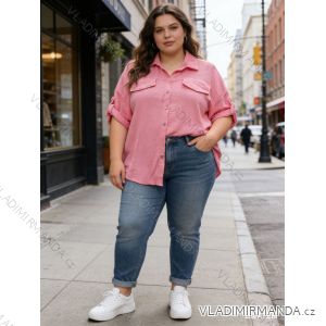 Sommerkleid oval Kurzarm Damen Übergröße (50/52/54 Einheitsgröße) ITALIAN FASHION IM425011