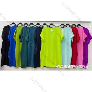 Sommerkleid oval Kurzarm Damen Übergröße (50/52/54 Einheitsgröße) ITALIAN FASHION IM425011