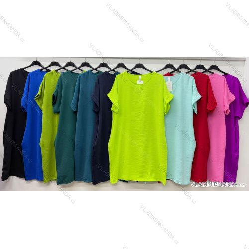 Sommerkleid oval Kurzarm Damen Übergröße (50/52/54 Einheitsgröße) ITALIAN FASHION IM425011