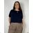 Sommerkleid oval Kurzarm Damen Übergröße (50/52/54 Einheitsgröße) ITALIAN FASHION IM425011