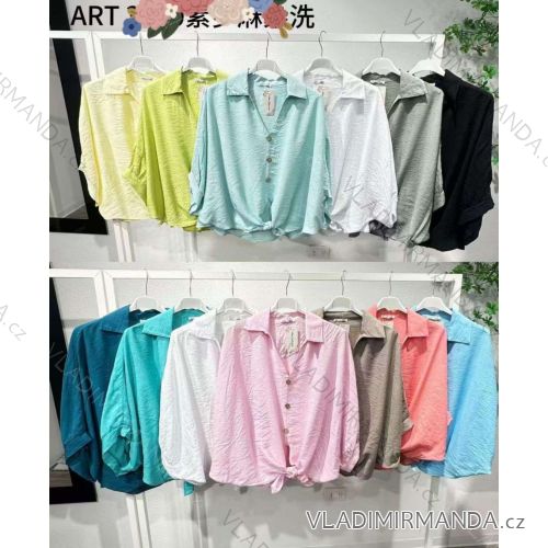 Ärmellose Jacke mit langen Ärmeln (uni sl) ITALIENISCHE Mode IMC17326