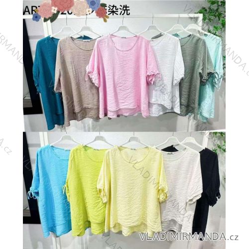 Ärmellose Jacke mit langen Ärmeln (uni sl) ITALIENISCHE Mode IMC17326