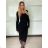 Langarmkleid für Damen (S/M/L Einheitsgröße) ITALIAN FASHION IMM25M5095 -   schwarz -   S / M / L