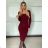 Langarmkleid für Damen (S/M/L Einheitsgröße) ITALIAN FASHION IMM25M5095