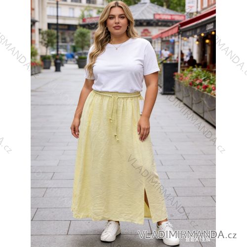 Sommerkleid oval Kurzarm Damen Übergröße (50/52/54 Einheitsgröße) ITALIAN FASHION IM425011