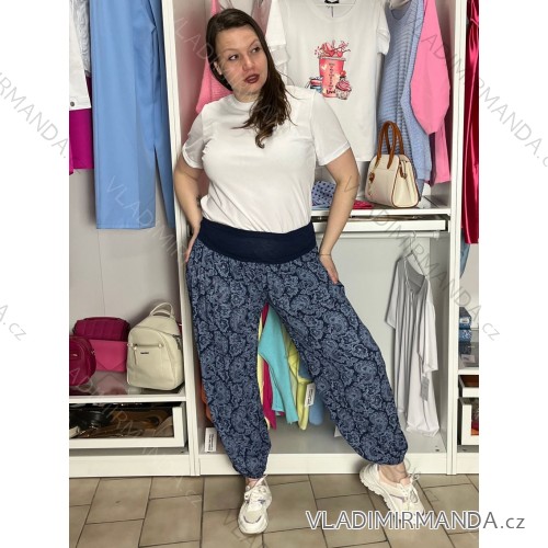 Aladdin Damen-Haremshose (L/XL, Einheitsgröße) ITALIENISCHE MODE IMD22211/DR S/M/L dunkelblau