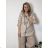 Übergroßer gestrickter Langarmpullover für Damen (S/M EINHEITSGRÖSSE) ITALIAN FASHION IMSN2416125  beige