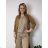 Dünne, langärmlige Damen-Frühlingsjacke (Einheitsgröße S/M) ITALIENISCHE MODE IMD24025/DUR