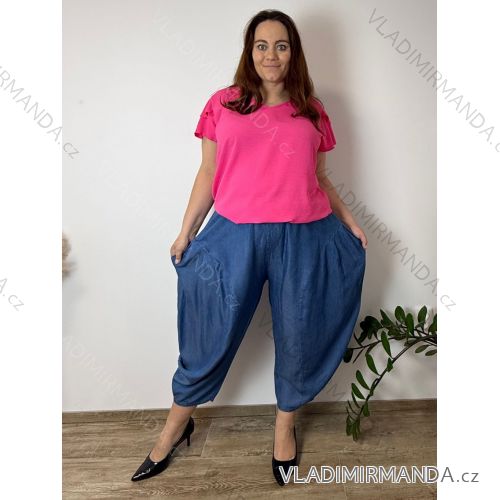 Übergroßer gestrickter Langarmpullover für Damen (S/M EINHEITSGRÖSSE) ITALIAN FASHION IMSN2416125 50/52/54 dunkelblau