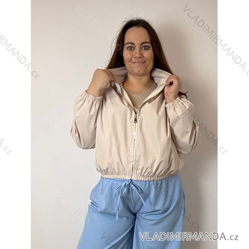 Langes Chiffon-Kurzarmkleid für Damen (S/M ONE SIZE) ITALIAN FASHION IMWGS231048  Hellbeige