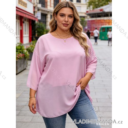 Sommerkleid oval Kurzarm Damen Übergröße (50/52/54 Einheitsgröße) ITALIAN FASHION IM425011