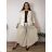 Übergroßer gestrickter Langarmpullover für Damen (S/M EINHEITSGRÖSSE) ITALIAN FASHION IMSN2416125  Hellbeige