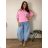 Oversize-Sommerhose für Damen (46/48/50, Einheitsgröße) Italienische Mode IMC26076