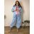 Oversize-Sommerhose für Damen (46/48/50, Einheitsgröße) Italienische Mode IMC26076