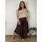 Elegante Hose mit Gürtel für Damen (S/M/L ONE SIZE) ITALIAN FASHION IM425057 50/52/54 růžová lososová