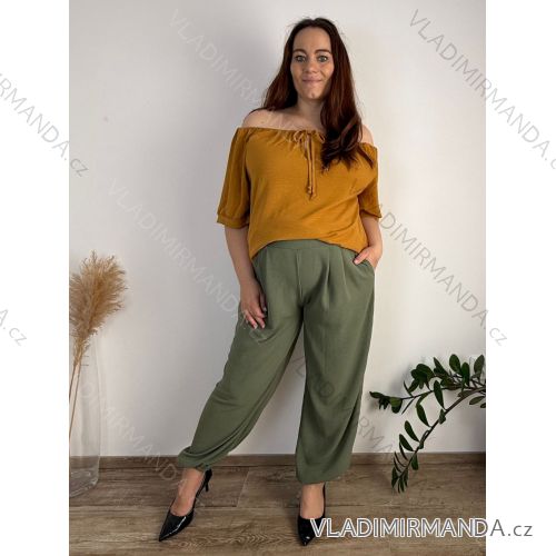 Sommerkleid oval Kurzarm Damen Übergröße (50/52/54 Einheitsgröße) ITALIAN FASHION IM425011