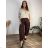Sommerkleid oval Kurzarm Damen Übergröße (50/52/54 Einheitsgröße) ITALIAN FASHION IM425011  dunkelbraun