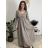 Lässiges Sommerkleid mit kurzen Ärmeln für Damen VIOLA (S/M/L EINHEITSGRÖSSE) ITALIAN FASHION IMSM25022