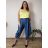 Damen Sommer Tanktop (XS/S/M Einheitsgröße) ITALIAN FASHION IMWHD252145 50/52/54 žlutá