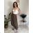 Elegante Hose mit Gürtel für Damen (S/M/L ONE SIZE) ITALIAN FASHION IM425057 M/L/XL grünes Khaki