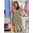 Kurzarm-Sommerkleid für Damen (Einheitsgröße S/M/L) ITALIENISCHE MODE IMC26006