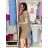 Kurzarm-Sommerkleid für Damen (Einheitsgröße S/M/L) ITALIENISCHE MODE IMC26006