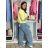 Damenjeans mit weitem Bein, lang, übergroß (38-48) GOODIES GOD253848 36 hellblau