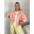 Damen-Langarmjacke (S/M Einheitsgröße) ITALIAN FASHION IMWB232761 S / M / L růžová lososová