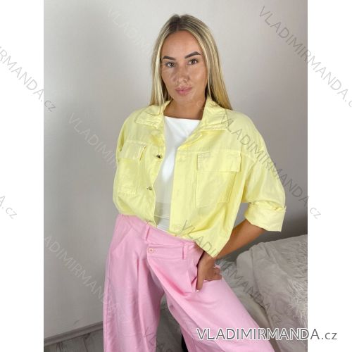 Damen-Langarmjacke (S/M Einheitsgröße) ITALIAN FASHION IMWB232761 S / M / L žlutá
