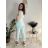Sommerkleid oval Kurzarm Damen Übergröße (50/52/54 Einheitsgröße) ITALIAN FASHION IM425011 S / M / L žlutá