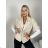 Ärmellose Jacke mit langen Ärmeln (uni sl) ITALIENISCHE Mode IMC17326 M/L/XL beige