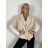 Ärmellose Jacke mit langen Ärmeln (uni sl) ITALIENISCHE Mode IMC17326 M/L/XL beige