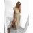 Langes Chiffon-Kurzarmkleid für Damen (S/M ONE SIZE) ITALIAN FASHION IMWGS231048 S / M pink
