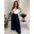 Kurzärmliges Sommer-Freizeitkleid für Damen (S/M/L EINHEITSGRÖSSE) ITALIAN FASHION IMWGB25022