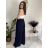 Kurzärmliges Sommer-Freizeitkleid für Damen (S/M/L EINHEITSGRÖSSE) ITALIAN FASHION IMWGB25022 S / M / L beige