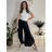 Lange Sommerhose für Damen mit Gürtel (Einheitsgröße S/M) ITALIAN FASHION IMD24080