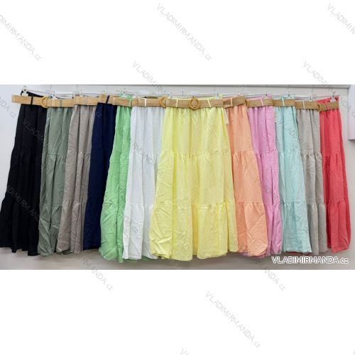 Sommerkleid oval Kurzarm Damen Übergröße (50/52/54 Einheitsgröße) ITALIAN FASHION IM425011