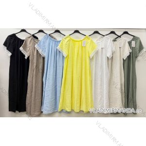 Shirt verlängert 3/4 Langarm Damen (L/XL/2XL ONE SIZE) ITALIAN FASHION IM423025