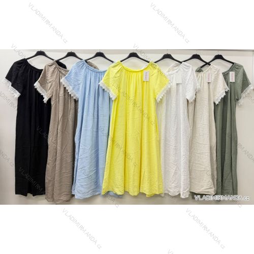 Shirt verlängert 3/4 Langarm Damen (L/XL/2XL ONE SIZE) ITALIAN FASHION IM423025