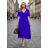 Kurzärmliges Sommerkleid aus Baumwolle für Damen (S / M / L / XL ONE SIZE) ITALIAN FASHION IMD22472 Smaragdgrün 54/56/58