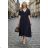 Kurzärmliges Sommerkleid aus Baumwolle für Damen (S / M / L / XL ONE SIZE) ITALIAN FASHION IMD22472 Smaragdgrün 54/56/58