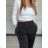 Elegante, lange Jogginghose für Damen (Einheitsgröße S/M/L) ITALIAN FASHION IMD23634