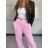 Elegante, lange Jogginghose für Damen (Einheitsgröße S/M/L) ITALIAN FASHION IMD23634