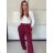 Elegante, lange Jogginghose für Damen (Einheitsgröße S/M/L) ITALIAN FASHION IMD23634