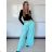 Lange Damenhose (S/M EINHEITSGRÖSSE) ITALIAN FASHION IMPDY23LC5918 S / M / L hellblau