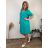 Sommerkleid oval Kurzarm Damen Übergröße (50/52/54 Einheitsgröße) ITALIAN FASHION IM425011