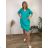 Sommerkleid oval Kurzarm Damen Übergröße (50/52/54 Einheitsgröße) ITALIAN FASHION IM425011