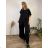 Damen T-Shirt Kurzarm (S / M / L ONE SIZE) ITALIAN FASHION IMWC222158  schwarz